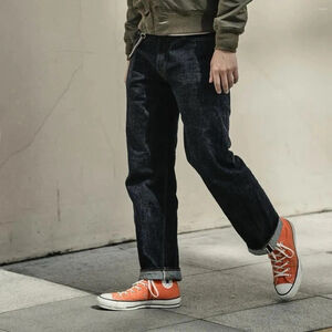 Men's Raw Selvedge Denim Jeans - 14oz Bronson Lot 801XX 1950s Style W32